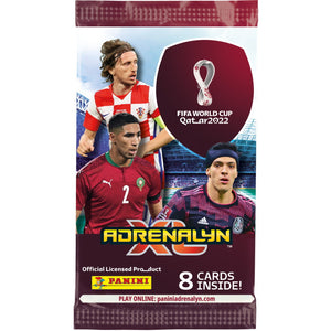 CARDS WORLD CUP SOCCER 2022 PACKETS (8 CARDS) ADRENALYN XL